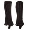 Perri's Zipper Adult Half Chap, Black, Large