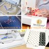 New brothread 144pcs (96White + 48Black) 60S/2(90WT) Prewound Bobbin Thread Plastic Size A SA156 for Embroidery and Sewing Machine Polyester Thread Sewing Thread