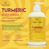 ORGANIC EXTRACT Turmeric Body Cream - 16 fl oz / 473 ml - Deep Moisturising Hydrating Body Moisturising Cream for Dry Skin - with Turmeric, Papaya Extract, Niacinamide