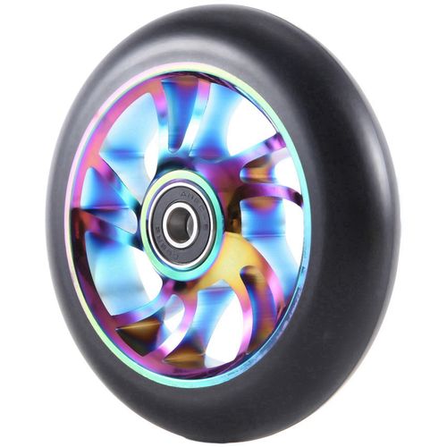 Sknrlko 2Pcs Colorful Aluminium Stunt Scooter Wheels Aluminum Scooter Wheel Wheels Accessories 110 Mm Scooter Accessories