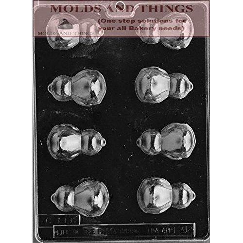 MOLDS AND THINGS Small Sleeping Duck Easter Chocolate Candy Mold with Copyrighted molding Instructions - Set of 2