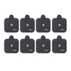 Discount TENS, Compex Easy Snap Compatible TENS Electrodes, 8 Premium Replacement Pads for Compex TENS Units. (2 inch x 2 inch)