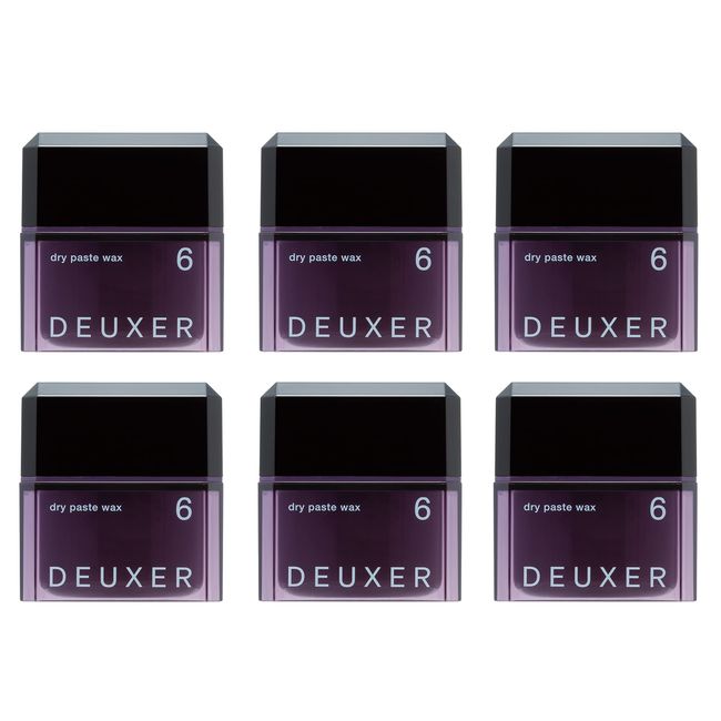 Number Three DEUXER Dry Paste Wax 6 (Set of 6) Hair Wax, Floral Berry, Violet, 6 Count