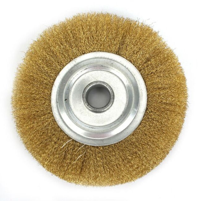 Round Brass Bristle Brush