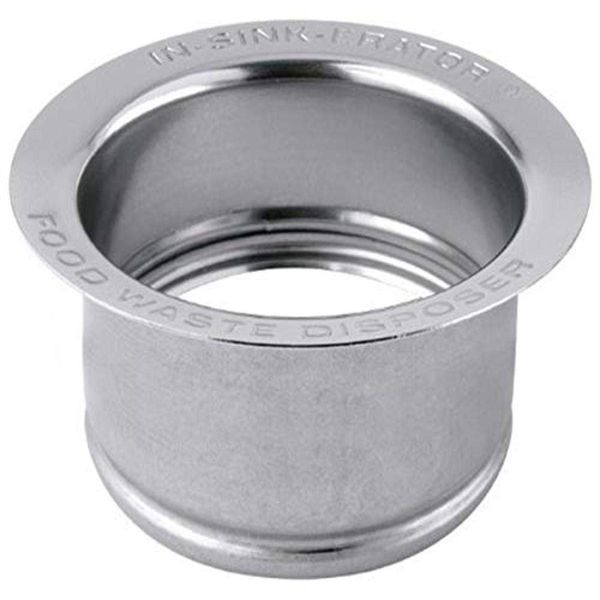 InSinkErator FLG-SSLG Deep Sink Flange, 3.5", Polished Stainless Steel