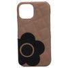 Mariquant Smartphone Case iPhone 16e Case Daisy Patch Quilt Shell iPhone Women's Taupe