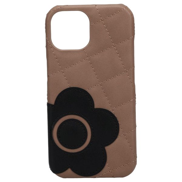 Mariquant Smartphone Case iPhone 16e Case Daisy Patch Quilt Shell iPhone Women's Taupe