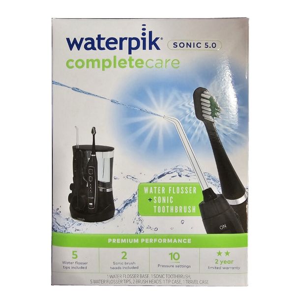 💫Waterpik Complete Care 5.0💫 Water Flosser + Sonic Electric Toothbrush,Black