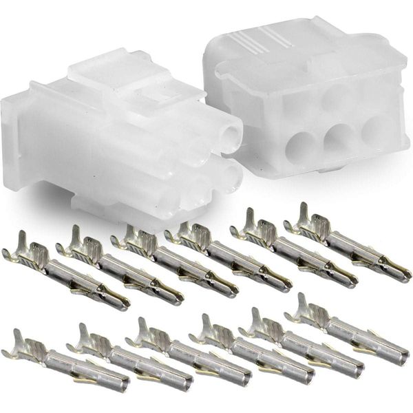 Molex -3 Complete Set - (6 Circuit) w/14-20 AWG, Wire Connector - 2.13mm D, Latch Lock, MLX™