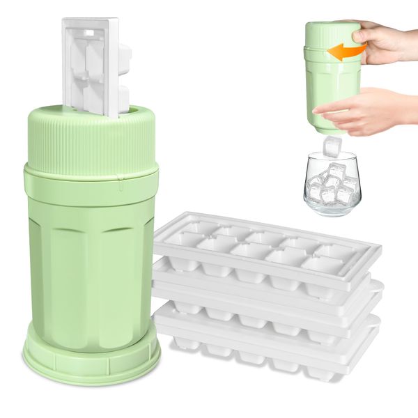 Ice Cube Tray, Easy Release Ice Cube Moulds for Freezer, Whiskey, Cocktail and Drink