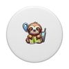 Funny Geocaching Sloth GPS Location Tracker Treasure Hunter PopSockets Adhesive PopGrip