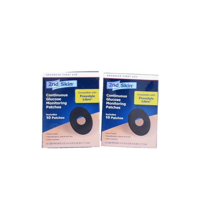 Continuous Glucose Monitoring Patches *READ MORE* 10 ct each, 2 pk - FREE SHIPP!