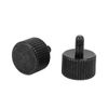 Sourcingmap Computer PC Case M3x6mm Black Zinc Plated Flat Head Knurled Thumb Screw 20pcs