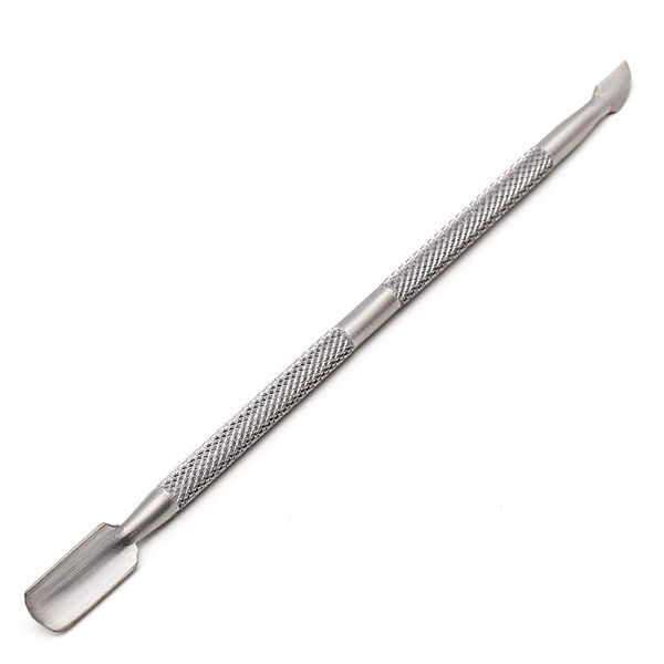 AKORD Stainless Steel Cuticle Nail Art Spoon Pusher Remover Manicure Scraper Tool