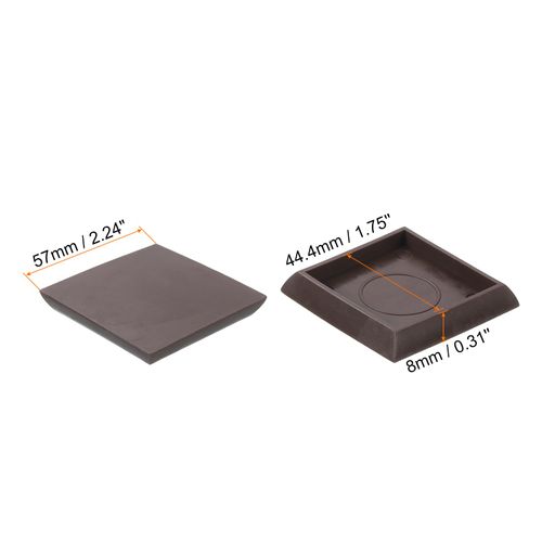 uxcell Furniture Pads, 8 Pcs 1-3/4" Furniture Moving Pads Square Chair Legs Floors Protectors for Carpet Hardwood Floor Heavy Furniture