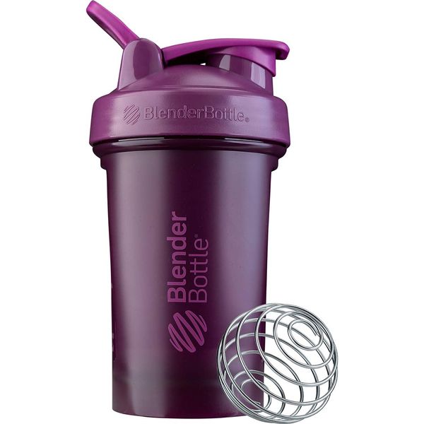 BlenderBottle Classic V2 Shaker Bottle Perfect for Protein Shakes and Pre Workout, 20-Ounce, Plum