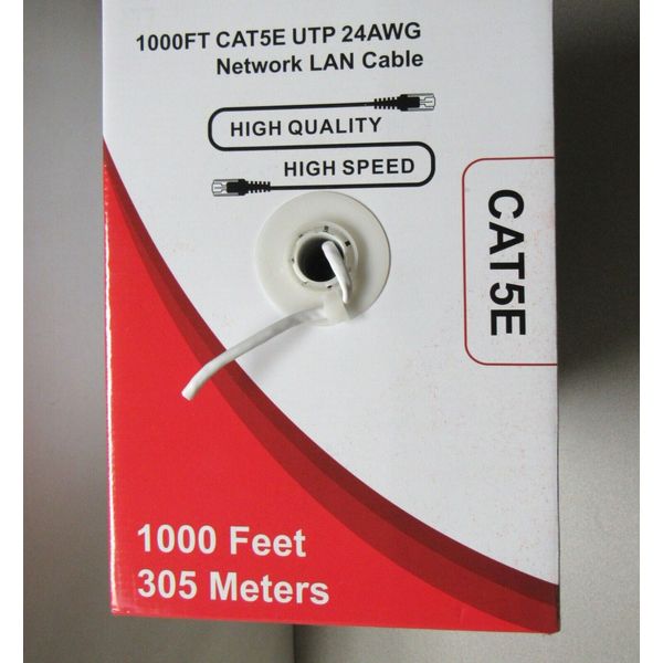 1000' CAT5e Telephone Wire UL CCA for M&S DMC1 Intercom