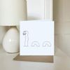 'Loch Ness Monster' Blank Greeting Card (GC00012825)