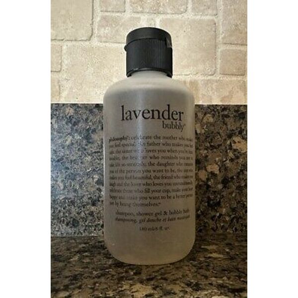 NEW SEALED PHILOSOPHY 6 OZ SHAMPOO SHOWER GEL BUBBLE BATH LAVENDER BUBBLY