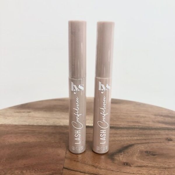 2x LYS BEAUTY Lash Confidence Curl+Lengthen+Volume Clean Mascara Travel 4.5g NEW