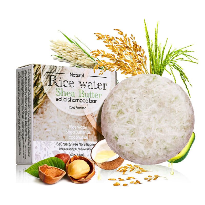 Rice Water Shampoo Soap, Anti Dandruff Shampoo Bar, Rice Water Shampoo ...