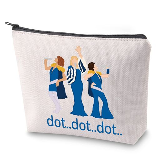 Donna and The Dynamos Musical Survival Kit, Dot Dot Makeup Bag with Zip, Music Drama Lovers, Toiletry Bag, Dot Dot Dot, No, Point, No
