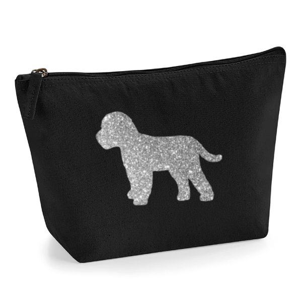 Cockapoo Make Up Bag, Black Canvas Cosmetic Pouch, Cockapoo Lover Gift, Cockapoo Mum Gift, Mother's Day