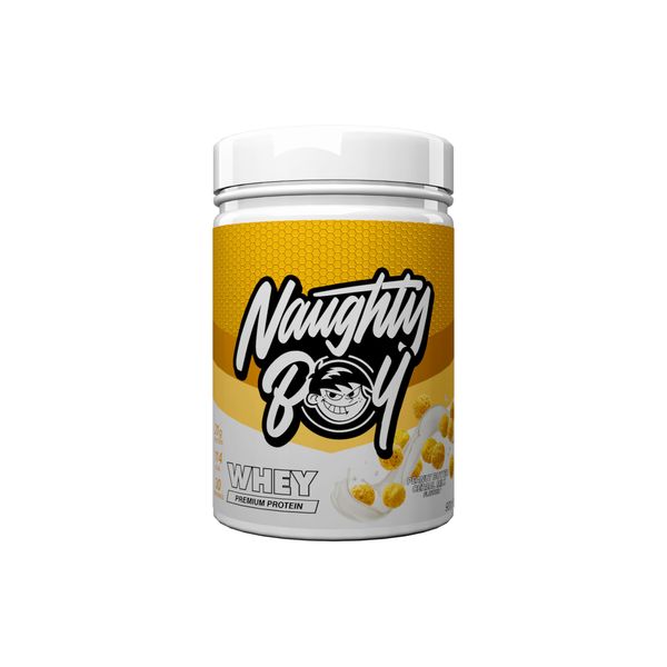 Naughty Boy Advanced 100% Whey Muscle Building & Recovery Protein Powder with Optimum Taste & Mixability for All Adults and Diets. (Peanut Butter Cereal Milk, 900 g)