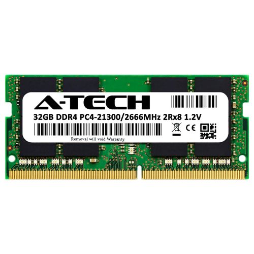 A-Tech 32GB RAM for MSI GF63 Thin 10SC, GF65 Thin 10SE, GF65 Thin 10UX, GF75 Thin 10SCX, GF75 Thin 10SEK, GF75 Thin 8RC, GF75 Thin 9SCSK | DDR4 2666MHz PC4-21300 SODIMM Non-ECC Memory Upgrade