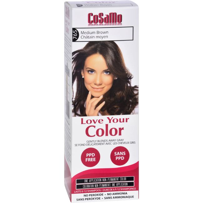 Love Your Color Cosamo Non Permanent Hair Color, Brown, Medium