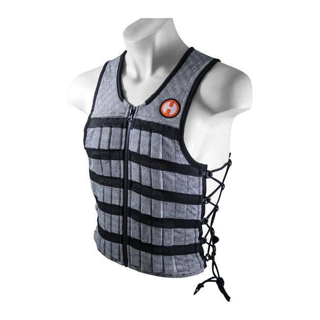 Hyperwear Hyper Vest PRO Weighted Vest Men and Weight Vest Women, Performance Stretch Wicking Fabric, Thin Adjustable Weighted Vest, Pre-loaded with Smallest Steel Weights for Weighted Vests (10 lbs SM)