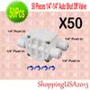 50 pc Auto Shut Off Valve Push In 1/4-1/4 Quick Connect Water Filter RO System