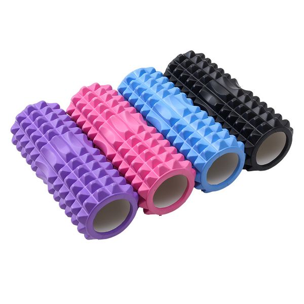 Genius Store Convex Foam Roller Acupressure 45cm Pilates Foamer, Purple