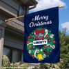 Liberty Flames Happy Holidays Christmas Banner Flag