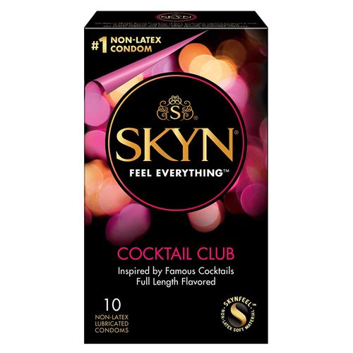 SKYN Cocktail Club Premium Flavored Condoms, 10 Count