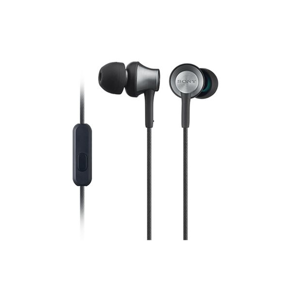 Sony MDR-EX650AP Earbuds, In-Ear Headphones, Brass Housing with Microphone, Brass Black, MDREX650AP BQ