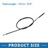 A ABSOPRO Motorcycle Clutch Cable Wire Line 101cm 41" Black Rubber Coated