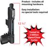 D&D Technologies ML3VPKA+ML3RPK MagnaLatch Vertical Pull for Round Posts, Child & Pet Safety Magnetic Gate Latch
