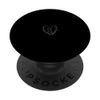 Gray Black Hand Drawn Broken Heart PopSockets Swappable PopGrip