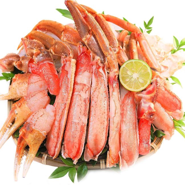 BAYU STORE Specialty Raw Snow Crab Assortment, Approx. 2.2 lbs (1 kg) (Total Weight: Approx. 2.9 lbs (1.3 kg) / Pre-Cut Crab Pot, Shabu-shabu, Snow Crab Pot, Portion, Crab Pot, Father's Day, Mother's