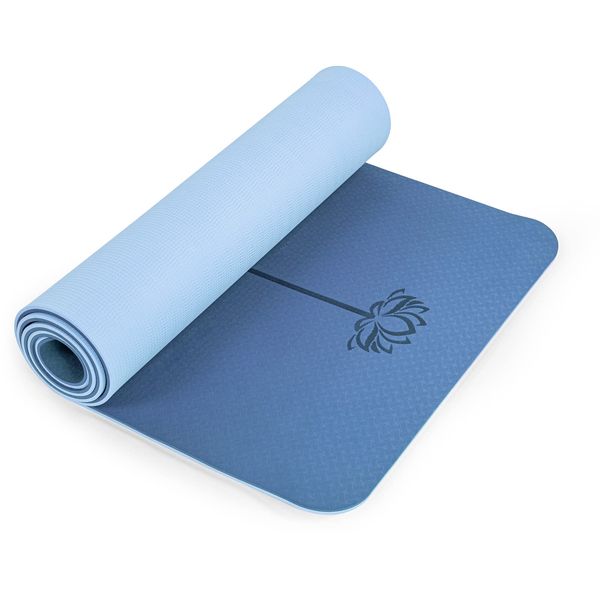 Yoga Mat Non Slip, Pilates Fitness Mats, Eco Friendly, Anti-Tear Yoga Mats for Women, 1/4" Exercise Mats for Home Workout with Carrying Sling