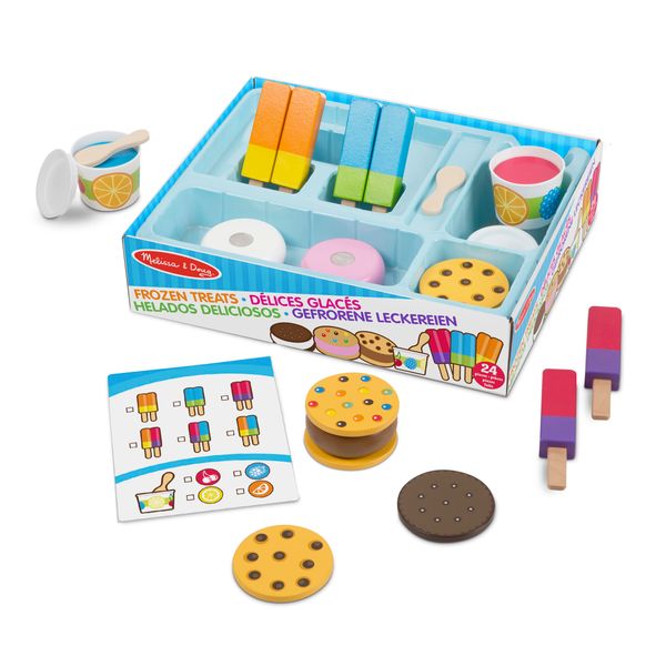 Melissa & Doug Frozen Treats | Pretend Play | Play Food | 3+ |, Multicolor, 33.528 cm H x 26.67 cm W x 6.35 cm L