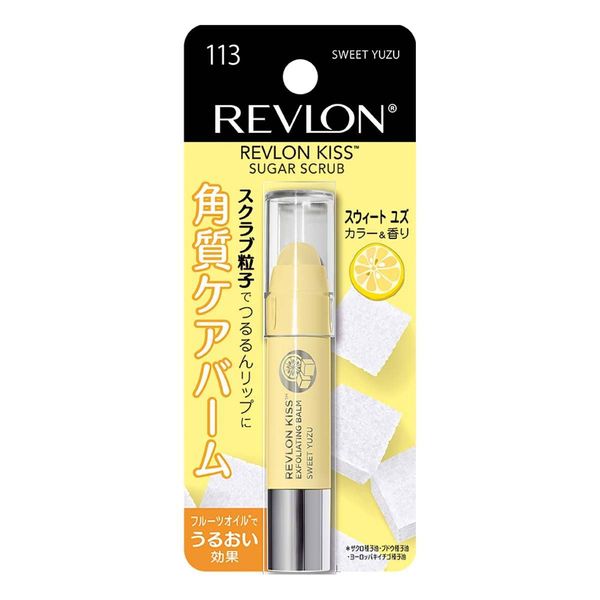 Revlon Kiss Sugar Scrub 113 Sweet Yuzu Moisturizing Exfoliating Care No Rinse Necessary Moisturizing Lip Care Lip Balm Revlon Kiss Sugar Scrub 113 Sweet Yuzu 1pc (x1) Lip Scrub Lip