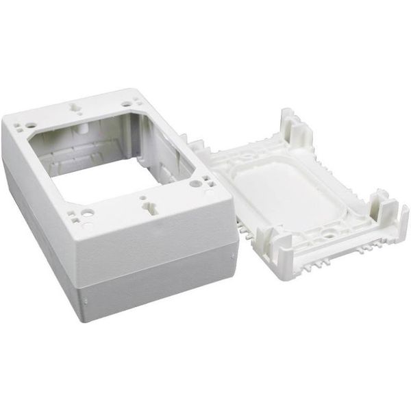 NEW WIREMOLD USA MADE NM35 PLASTIC IVORY DEEP OUTLET BOX WIRE PROTECTOR 