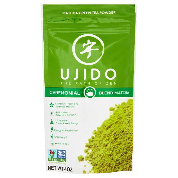 Ujido The Path of Zen Japanese Matcha Green Tea Powder Ceremonial Blend (4 OZ)