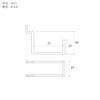 W Bar Hook for Perforated Boards, White, 50 P25 [1 piece]