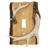 BLACK FOREST DECOR Antler & Wood Single Switch Cover