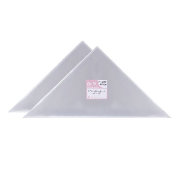 [Made in Japan] Cornet Triangle Sheet for Icing [200 Sheets] 150 x 150 [With Fastener Seal] (200)