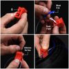 Racing Wheel Trim with Applicator Tool for Car Wheels, Silver