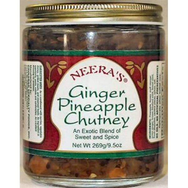 Ginger Pineapple Chutney-Exotic spices/fresh chilies and honey, 1 Jar